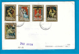 Burundi N°610/614 Omslag Naar Thuringen (Duitsland) 19/04/1974 UNG - Storia Postale
