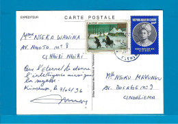 Zaire Carte Postale Kinshasa Naar Ngaliema 07/06/1996 UNG - Lettres & Documents