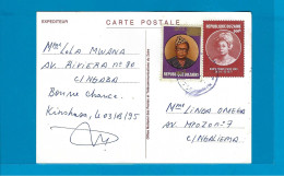 Zaire Carte Postale Kinshasa Naar Ngaliema 03/03/1995 UNG - Lettres & Documents