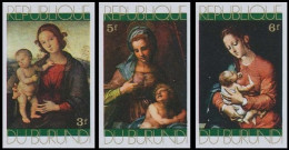 476/78**ND/OG(BL49) - Noël / Kerstmis / Weihnachten / Christmas - BURUNDI - Nuevos