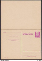 DDR P74 15/15 Pf Antwort-Ganzsache Walter Ulbricht Ungebraucht Kpl. - Postcards - Mint