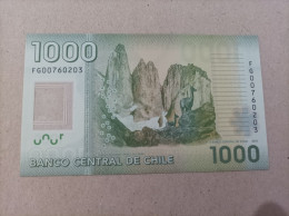 Billete De Chile De 1000 Pesos, Año 2010, UNC - Chile