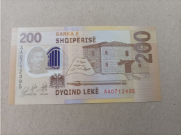 Billete De Albania De 200 Leke, Serie AA, Año 2017, UNC - Albanië