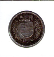 Suisse. 5 Francs Berger Des Alpes 1932 - 5 Franken