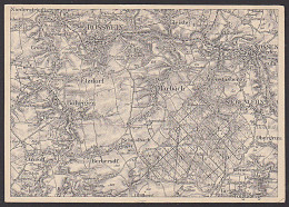 Rosswein Topografische Karte Nossen Und Westl. Umgebung Um 1931 Unbeschrieben Von Jugendherbergen - Nossen