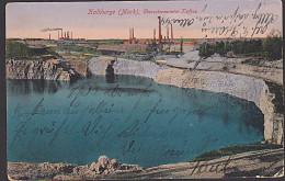 Kalkberge (Mark) Überschwemmter Tiefbau  Rüdersdorf Als Marine Feldpost Gest. Charlottenburg 1917 An S. M. H. Silvana - Ruedersdorf