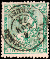 Teruel - Edi O 133 - 10cts. - Mat Fech. Tp. II "Valderrobres" - Used Stamps