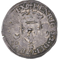 Monnaie, France, Henri II, Douzain Aux Croissants, 1551, Caen, TTB, Billon - 1547-1559 Hendrik II