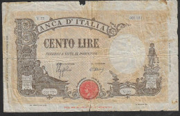 REGNO VITTORIO EMANUELE III 100 LIRE MERCURIO 11.11.1944 - 100 Lire