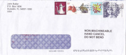 TEAPOT, PEAR, RABBIT, FISH, STATUE OF FREEDOM, FINE STAMPS ON COVER, 2021, USA - Lettres & Documents