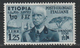 ETHIOPIE - Occupation Italienne - N°7 * (1936) Victor Emmanuel III - Ethiopie