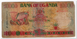 UGANDA,10000 SHILLINGS,1998,P.38b,CIRCULATED,SMALL TEARS - Ouganda