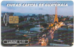 Guatemala - Telgua Ladatel - Guatemala City, Ciudad Capital De Guatemala, Gem5 Red, 2000, 30Q, Used - Guatemala