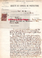 20-BASTIA-ARRET CONSEIL PREFECTURE 1908- CORSE-M. COLONNA-ALEXANDRE SANGUINETTI-CHEMINS DE FER -VITTORI-NARDINI-PONTARRA - Documenti Storici