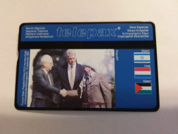 Netherland  - L&G - Telepax Arafat Clinton Rabin  - 327B - Mint Private Card - Privées