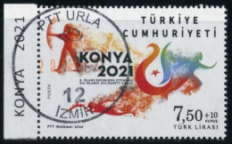 Türkiye 2022 Mi 4712 Fifth Islamic Solidarity Games, Konya | Archery, Athletes, Swimming - Used Stamps