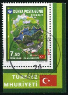 Türkiye 2022 Mi 4722 World Post Day | Flag, Joint Issues, U.P.U. - Used Stamps