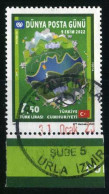 Türkiye 2022 Mi 4722 World Post Day | Flag, Joint Issues, U.P.U. - Used Stamps