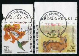 Türkiye 2022 Mi 4724-4725 Everyday Life In Nature | Hummingbird And Flower, Impala And Birds - Used Stamps