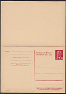 DDR 15/15 Pf Ganzsache P65a **Doppelkarte Für Ausland Mit Präsident Wilhelm Pieck (24,-) - Postcards - Mint