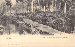 CONGO - Vue D'un Pont Sur La Rivière Bombay - Carte Postale Ancienne - Altri & Non Classificati