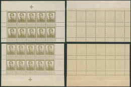 Pellens - N°119 En Bloc De 10** X2 Neuf Sans Charnières (MNH) Haut & Bas De Feuille + Marques De Position - 1912 Pellens