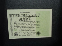 ALLEMAGNE : 1 MILLIONEN MARK   9.8.1923    CA 101b * / P 102b    SUP+ à Presque SPL - 1 Mio. Mark