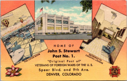 Colorado Denver Veterans Of Foreign Wars John S Stewart Post No 1 1952 Curteich - Denver
