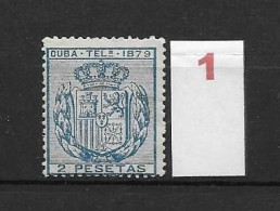 LOTE 2173B  /// (C020) CUBA TELEG.1879  EDIFIL Nº:47 NSG CATALOG/COTE:12€  ¡¡¡  LIQUIDATION - JE LIQUIDE !!! - Cuba (1874-1898)