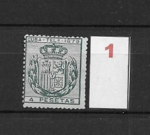 LOTE 2173B  /// (C020) CUBA TELEG.1879  EDIFIL Nº:48 NSG CATALOG/COTE:12€  ¡¡¡  LIQUIDATION - JE LIQUIDE !!! - Cuba (1874-1898)