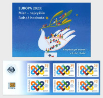 Slovakia.2023.Europa CEPT.Peace – The Highest Value Of Humanity.Booklet ** . - 2023