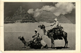 CPA Lehnert & Landrock Pyramids With Camel Riders EGYPT (917039) - Piramiden