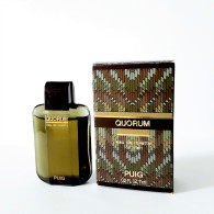 Miniatures De Parfum   QUORUM  De PUIG  EDT FOR MEN   7 Ml  +BOITE - Miniatures Hommes (avec Boite)
