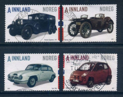 Norway 2017 - Historic Norwegian Cars, Fine Used Set, Good Cat. - Used Stamps