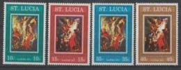 1971 St.Lucia Pasqua Easter Paintings Set MNH** Nat33 - Pascua