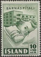 ICELAND 1949 Red Cross Fund -  10a.+10a - Hospital And Child MH - Ungebraucht