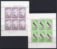 New Zealand 1961 Health - Egret & Falcon - MS Set Of 2 MNH (SG MS807a) - Ongebruikt