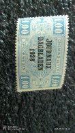 BELÇİKA-1928             1FR         GAZETE TAXSA                UNUSED - Dagbladzegels [JO]