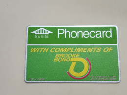 United Kingdom-(BTA009)-BROOKE BOND A-(5units)-(18)-(801A72093)-price Cataloge10.00£-used Card+1card Prepiad Free - BT Advertising Issues