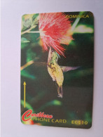 DOMINICA / $10,- GPT CARD / DOM -230B    / HUMMING BIRD    Fine Used Card  ** 13404 ** - Dominica