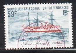 NOUVELLE CALEDONIE NEW NUOVA CALEDONIA 1982 SHIP NAVAL DISPACH VESSEL KERSAINT 59fr OBLITERE' USED USATO - Oblitérés