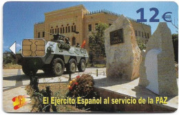 Spain - Telefónica - El Ejercito Espanol En Bosnia - CP-278 - 06.2004, 12€, 50.200ex, Used - Werbekarten