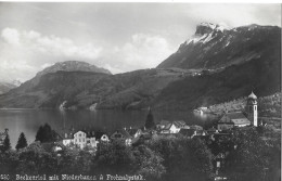 BECKENRIED ► Dorfansicht Gegen Seelisberg Gesehen, Fotokarte Ca.1940 - Beckenried