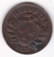 Suisse 2 Rappen 1925 B , En Bronze, KM# 4 - 2 Rappen