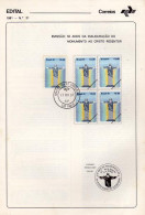 Ref. BR-1765-E BRAZIL 1981 - ANNOUNCEMENTCORCOVADO STATUE - MI#1851, RELIGION 1V Sc# 1765 - Covers & Documents