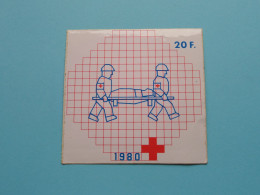 RODE KRUIS - 1980 ( Voir / See > Scan ) Sticker - Autocollant ( Mactac / Flock )! - Red Cross