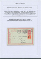 EP (réponse) Au Type 30ctm Rouge Albert I + N°199 Expédié De Washington DC (1926) > Brussel - Postcards 1909-1934