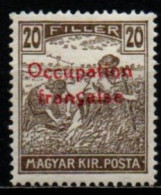 OCCUPATION FRANCAISE 1919 * - Non Classificati