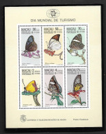 Macau, 1988, Butterflies, Insects, Animals, Fauna, MNH, Michel Block 3 - Blocs-feuillets