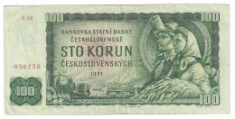 CECOSLOVACCHIA 100 KORUN 1961 - Tsjechoslowakije